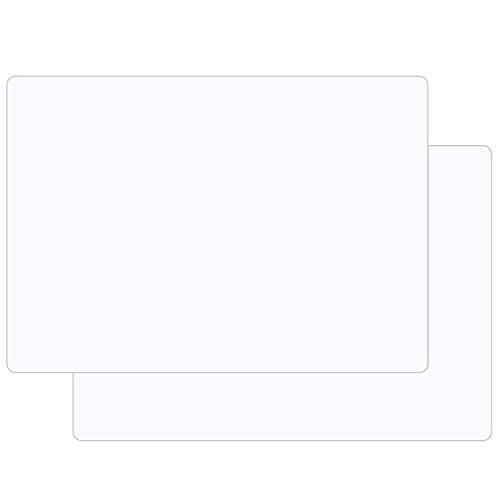 2Pcs Extra Large Silicone Mats for Countertop (XL-28" x 20"x 0.03" / Translucent)