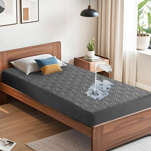 Waterproof Mattress Protector (1 Gray / Twin)