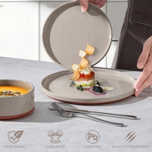 18 Piece Dinnerware Set for 6 (Terra Brown)