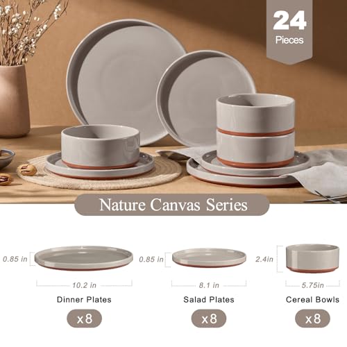 Plates and Bowls Sets (Terra Brown)