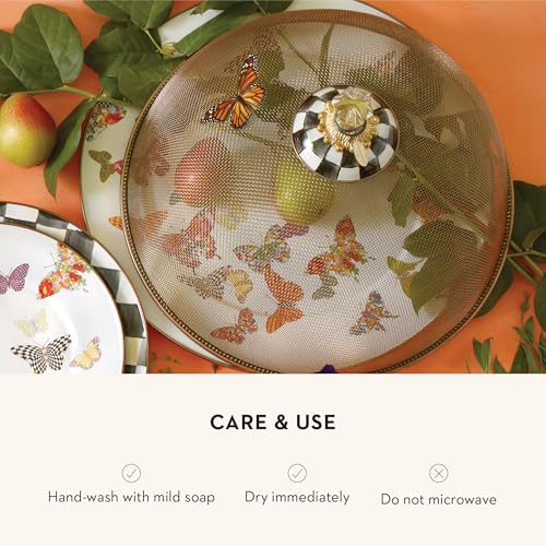 Enamel Serving Platter (Butterfly Garden)