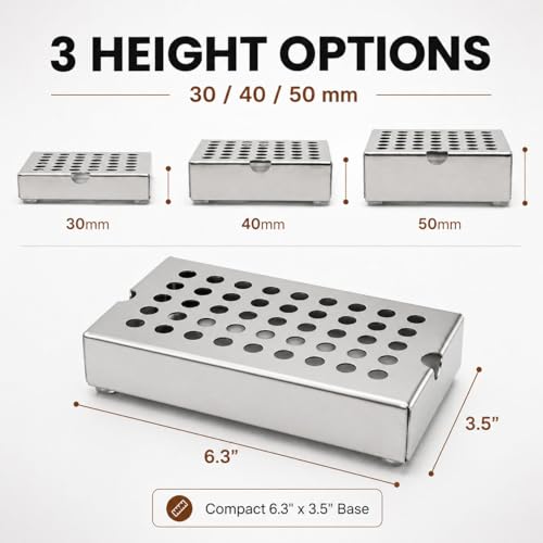 YOLOYO Coffee Espresso Cup Riser Stand (Silver / 50mm)