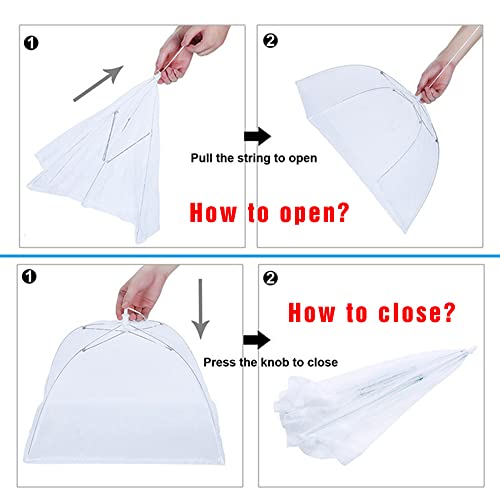 Food Covers for Outside Mesh (2 Pack 40"X24" + 2 Pack 17"X17")