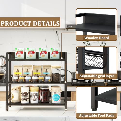 3 Tier Spice Rack (3-tier / Black)