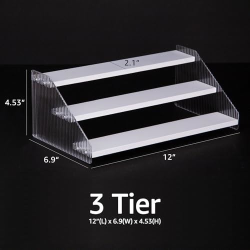 Tiered Spice Rack (White 3 Tier 12")