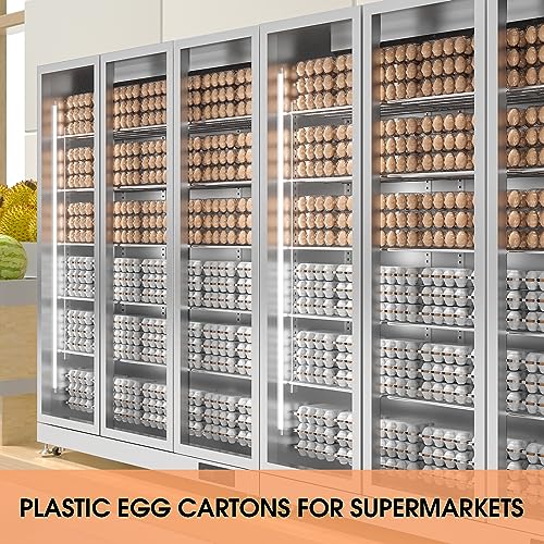 100 Pack Egg Cartons Cheap Bulk 12 Count Plastic Egg Containers 3x4 Grids (100Pack-3x4 Grids)