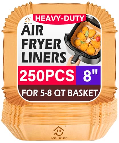 Air Fryer Liners Disposable (8Inch-Square-250PCS)