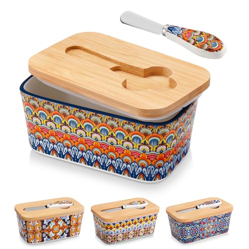 6.5" Butter Dish with Lid (Regal Bloom)