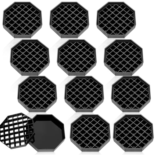 12 Pcs Octagon Coffee Drip Trays (4 Inch)