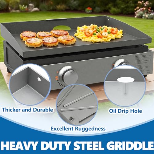 22 Inch Griddle Replacement Top for Blackstone 22 Inch Tabletop Griddles (22" x 16.5" x 2.5")