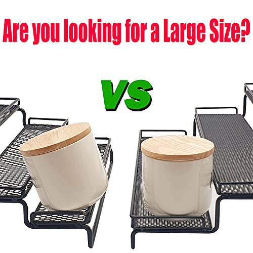 3 Tier Wide Expandable Cabinet Spice Rack Organizer (Large & Wide)