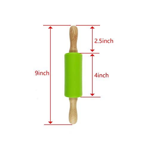 6 Pack Small Rolling Pin for Kids (9 Inch)