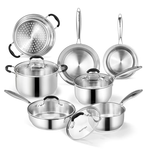 Stainless Steel Kitchen Cookware Set (11-Piece)