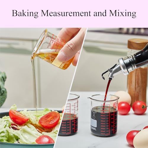High Borosilicate Glass Measuring Cup Set (60ml/120ml/250ml/500ml/1000ml Measuring Cup Set)