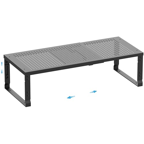 Expandable Spice Rack (1pack/Black / MEDIUM:8.11"D x 16.54"W x 6.42"H)