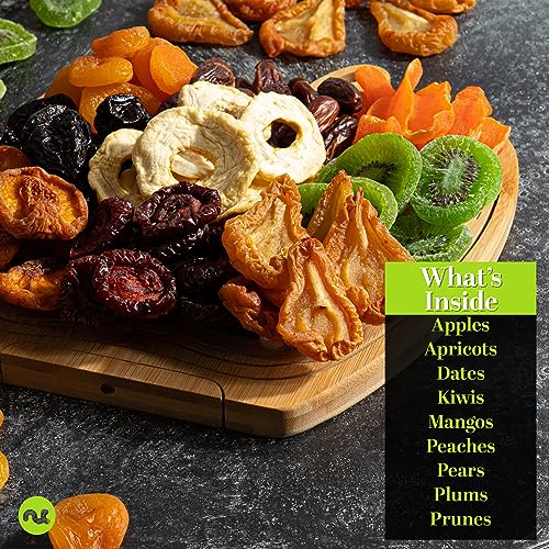 Dried Fruit Flower Bouquet Arrangement in Wooden Apple (3. Wooden Apple Fruit Basket - Flower Arrangement)