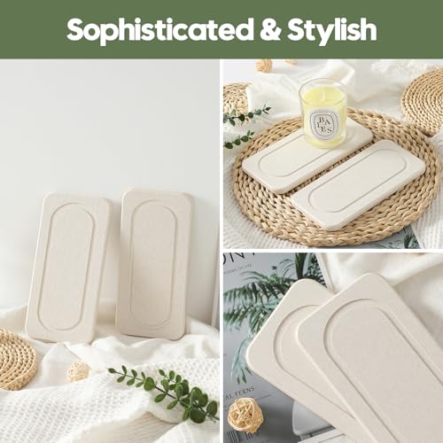 2Pack Diatomite Stone Sink Tray (2 Pack - Beige - 8"x 3.8")