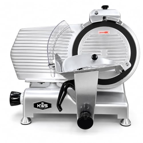 MS 12NT Premium Commercial 420W Electric Meat Slicer (Silver Black)