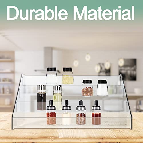 Spice Rack Organizer For Cabinet (4 Tier - inner width 2'')