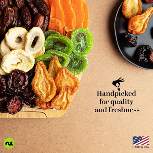 Dried Fruit Flower Bouquet Arrangement in Wooden Apple (3. Wooden Apple Fruit Basket - Flower Arrangement)