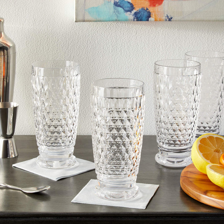 Boston Clear Crystal Highball Glasses (Clear / Highball)