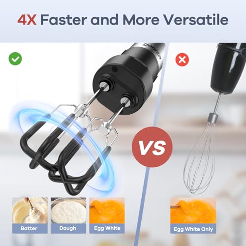 Immersion Blender Handheld (Black)