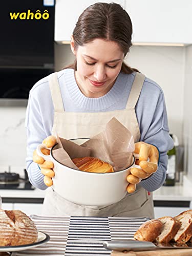 LANON Wahoo Liquid Silicone Oven Mitts (Yellow / M/8)