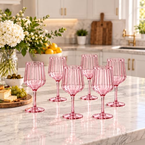 Acrylic Lucia Stemmed Goblets (Wine Glass / Lilac)