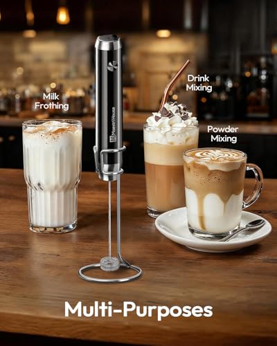 LunaFro Rechargeable Milk Frother (Black)