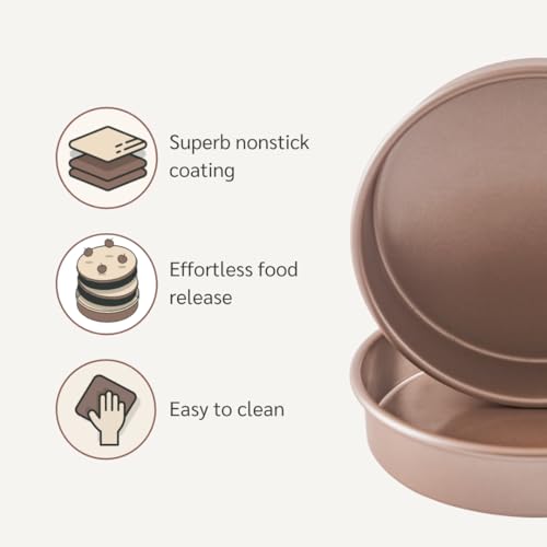 9 inch Raund Cake Pan 2 Pack Nonstick (Round 9'' Pan 2-Pack)
