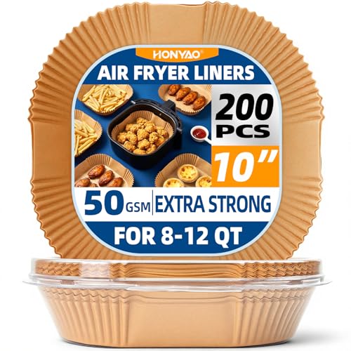 200pcs Thickened Air Fryer Paper Liners XXXL (10 inch)
