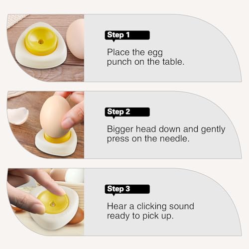 Egg Piercers Retractable Sharp Pin (yellow - 3PCS)