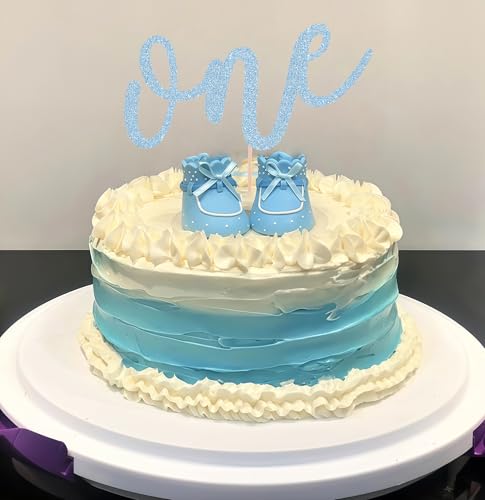First Birthday Cake Topper (Light Blue)