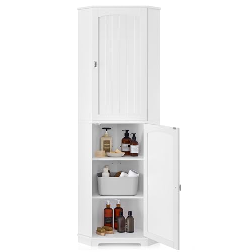Tall Corner Cabinet (2 Doors / 16.7"D x 15.5"W x 65.4"H)