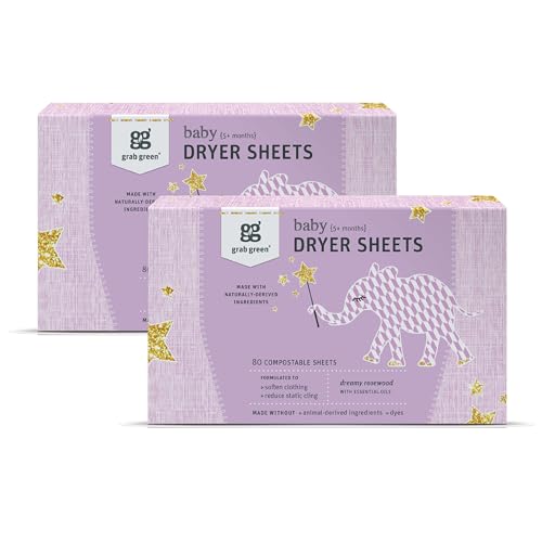 Baby Laundry Dryer Sheets (160 Count (Pack of 2))