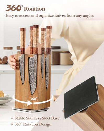 Magnetic Rotating Knife Holder without Knives (Rotating Knife Holder)
