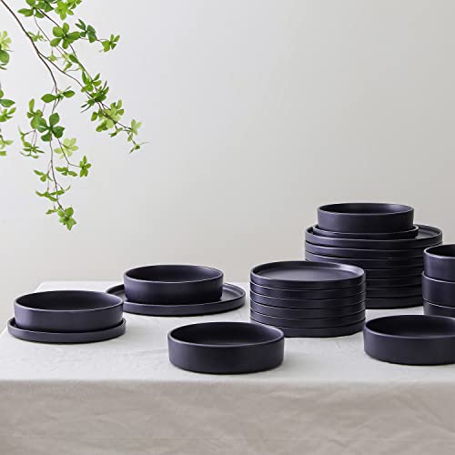Cleo Stoneware 32 (Dinnerware Set / Service For 8 / Dark Blue)