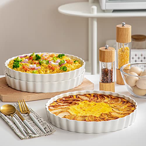 Porcelain Quiche Baking Dish (1 Piece / White)