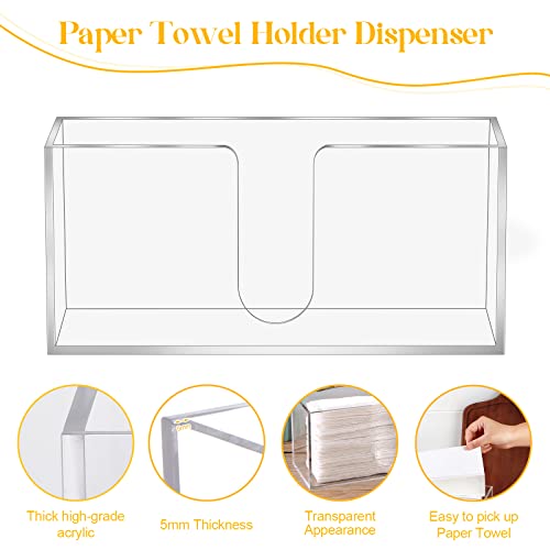 Acrylic Countertop Paper Towel Dispenser (1Pack Acrylic)