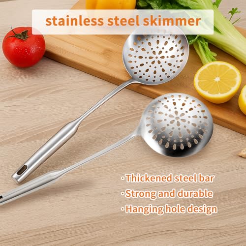 Skimmer Slotted Spoons for Cooking Frying (L)