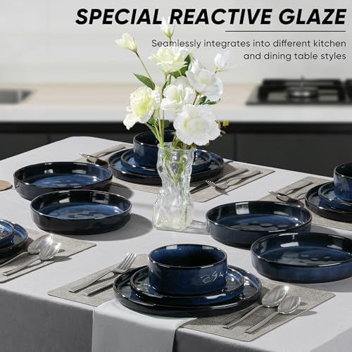 Stoneware Dinnerware Set (Starry Blue)