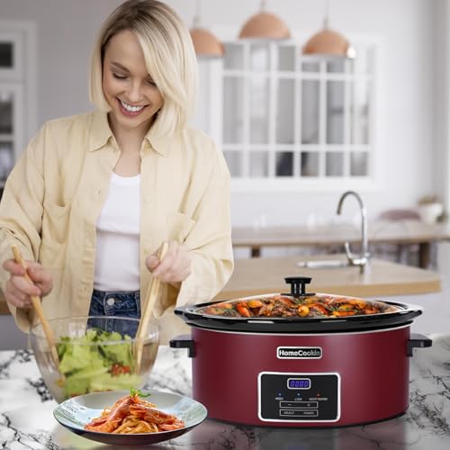 7 Quart Programmable Slow Cooker (7 Quarts / Red)