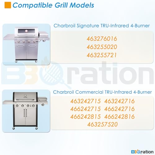 G533-2200-W1 17" Grill Emitter Replacement Parts for Charbroil TRU Infrared 4-Burner Grill 463242715 463242716 466242716 466242815 463257520 463276016 463255020 for Charbroil Grill Replacement Parts (17" x 10")
