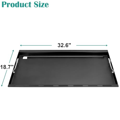 Full Size Griddle Inserts for Weber Genesis II 400 Series Grills (32.6" x 18.7" x 3")