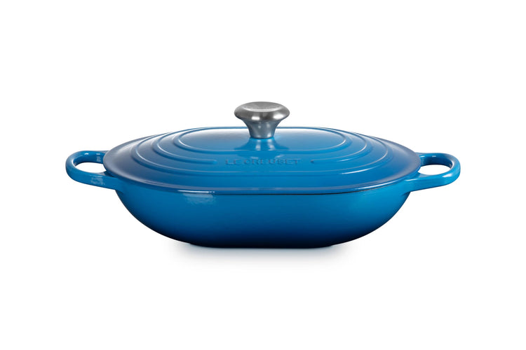 Enameled Cast Iron Oval Casserole with Lid (Marseille)