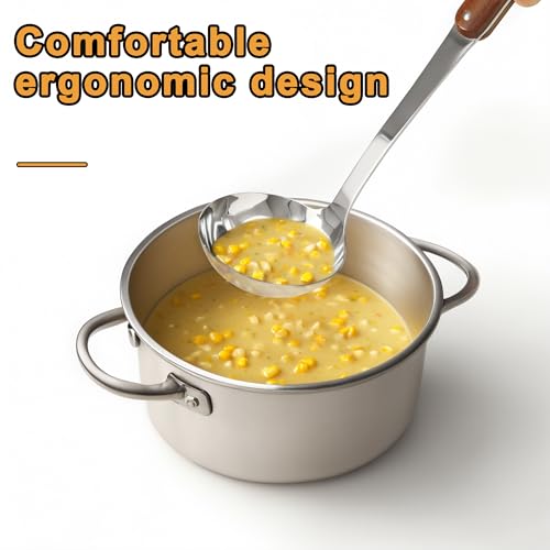 Stainless Steel Wok Spatula and Ladle Tool (Sliver / Cooking utensils-A)