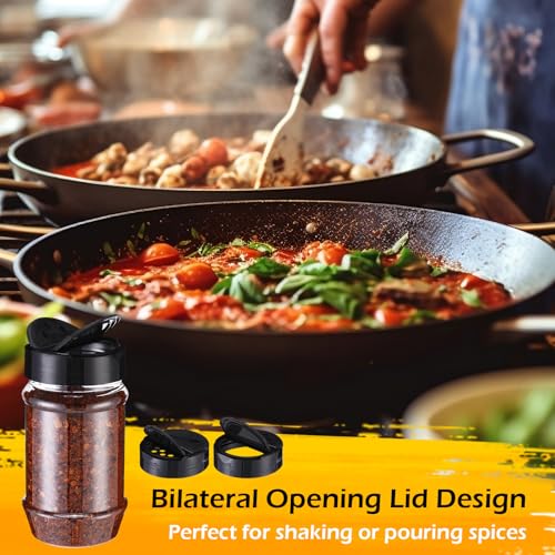 12.2 oz 30 Pack Plastic Spice Jars with Shaker Lids Clear Seasoning Containers Spice Bottles for Kitchen Storing Herbs Seasoning Powders (12.2 oz / Oval Shape)