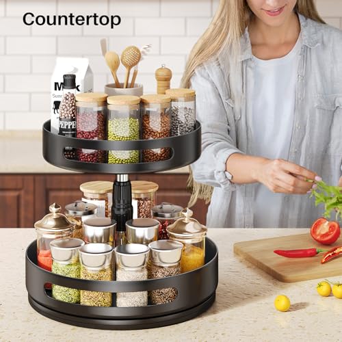 Lazy Susan Spice Rack Organizer for Cabinet (10 inch)