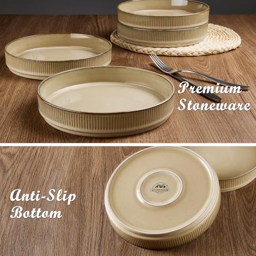 Pasta Bowls Set of 4 (Caramel Khaki)