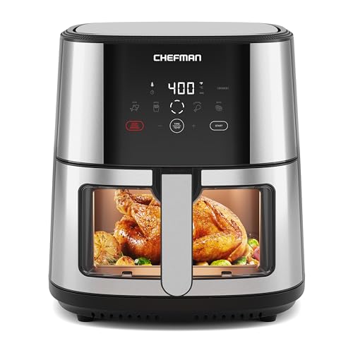 Easy View Air Fryer (8.0 Quarts / Stainless steel)